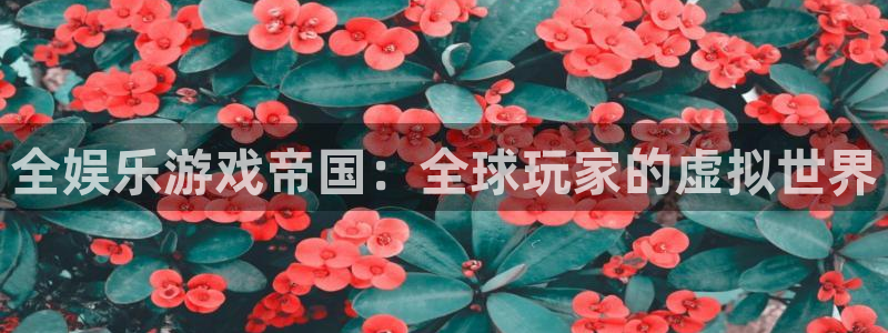 好彩运2平台注册：全娱乐游戏帝国：全球玩家的虚拟世界