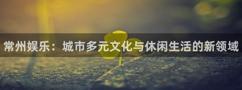 好彩运体育平台开号链接：常州娱乐：城市多元文化与休闲生活的新领域